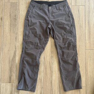 Kuhl Spire Roll Up Pants Womens 12 Short Grey Outdoor Hiking Convertible Stretch
